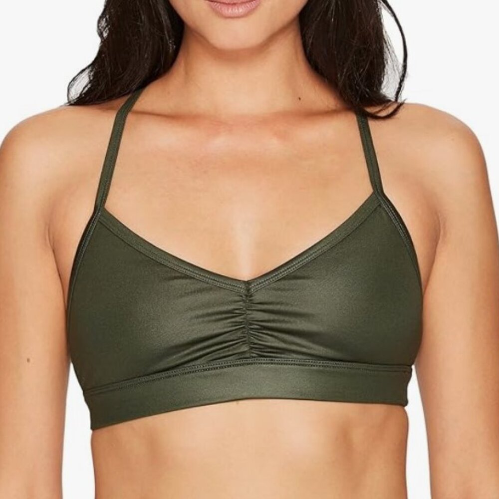 ALO Yoga Olive Sports Bra